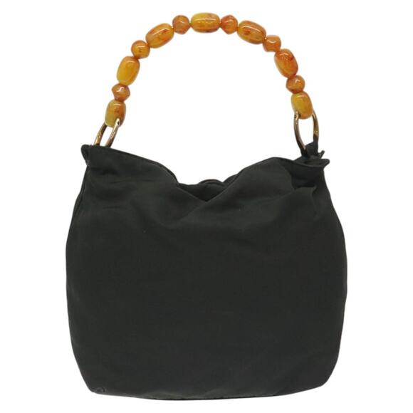 DIOR Maris Pearl Hand Bag Nylon Khaki - Picture 3 of 12